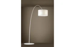 Golvlampor|Golvläslampor < Eglo Lesquerde Golvlampa 220cm Vit