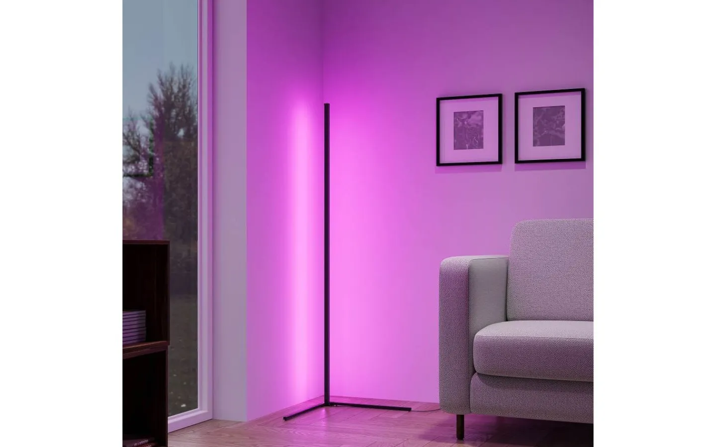 Golvlampor-Reality Level Golvlampa LED svart RGB