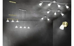 Takspot Med 2 Lampor-Trio Lighting Levisto Spotlight 2-delad E14 borstad stål