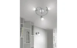 Runda Takspotlights|Takspot Med 3 Lampor < Trio Lighting Levisto Spotlight 3-delad E14 rund borstad stållampa
