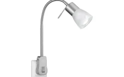 Läslampor < Trio Lighting Levisto Spotlight för vägguttag E14 borstad stål