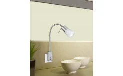 Läslampor < Trio Lighting Levisto Spotlight för vägguttag E14 borstad stål