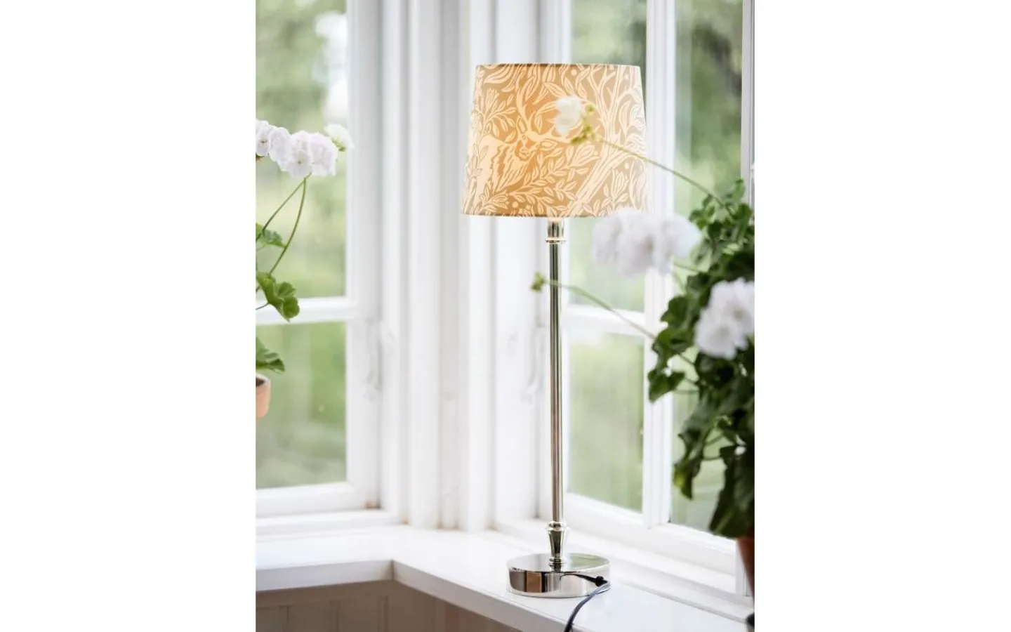 Bordslampor-PR Home Liam Bordslampa 55cm Eldertree Gul/Krom