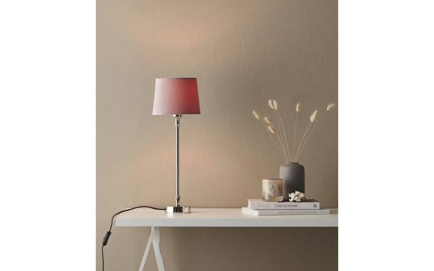 Lampfötter-PR Home Liam Lampfot 46cm Krom