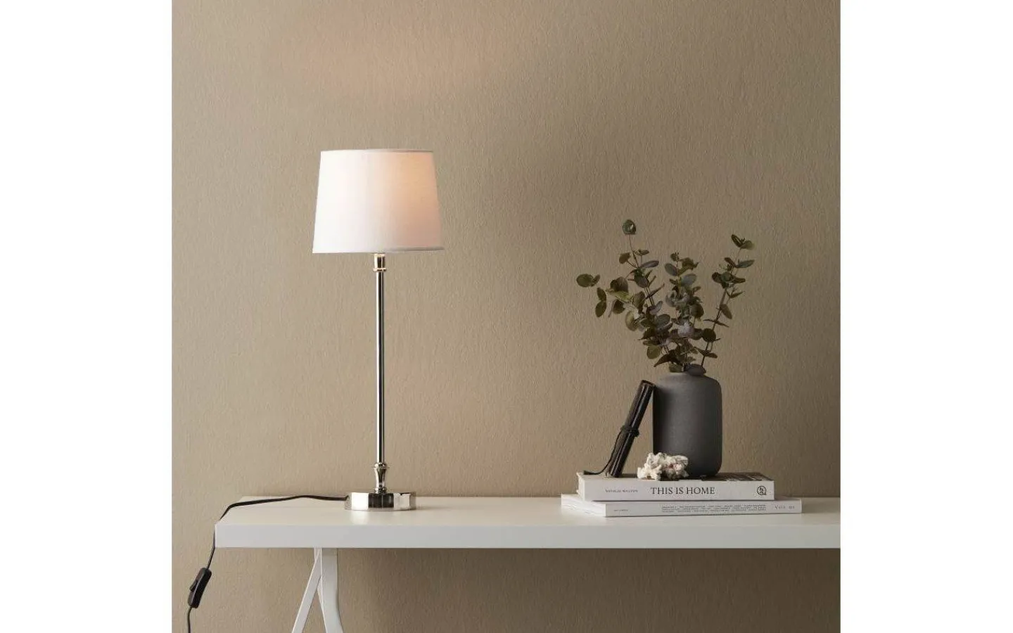 Lampfötter-PR Home Liam Lampfot 46cm Krom