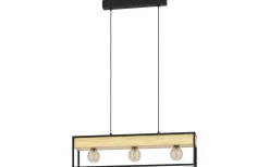 Avlånga Taklampor-Eglo Libertad 1 Taklampa 76cm Natur
