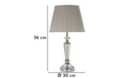 Bordslampor < Mauro Ferretti Lido Bordslampa 56cm Silver