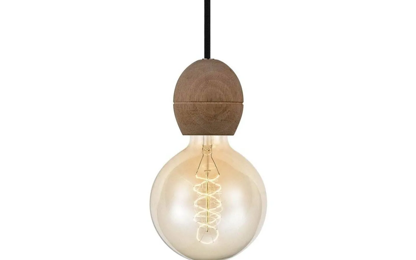 Sladdställ Med Sockel-Halo Design Light Pendel Med E27-Sockel Mahogany