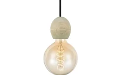 Sladdställ Med Sockel-Halo Design Light Pendel Med E27-Sockel Trä