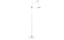Golvläslampor < Dyberg Larsen Lilje Golvlampa 135cm Dubbel Vit/Mässing