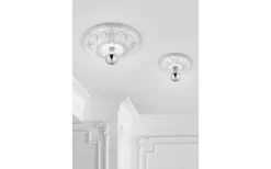 Plafonder-Trio Lighting Lilly Plafond 30cm E27 vit