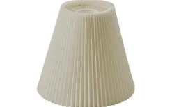 Toppringsskärmar < Hallbergs Linda Plisserad Toppringskärm Ø22cm Vit