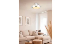 Takfläktar < Reality Lindberg Takfläkt 100cm LED vit/titan stjärnljus