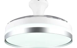 Takfläktar < Reality Lindberg Takfläkt 100cm LED vit/titan stjärnljus