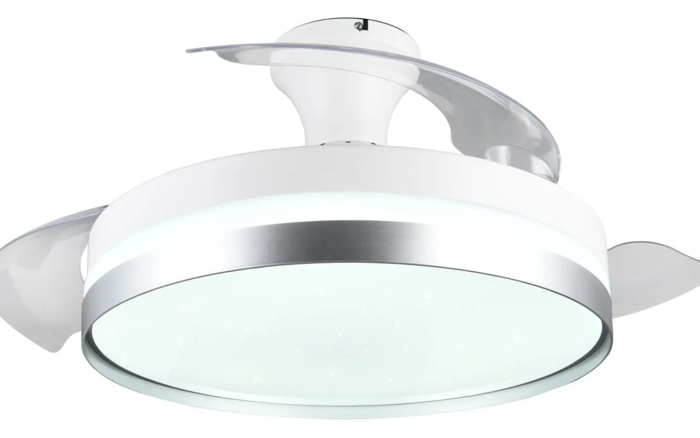Takfläktar < Reality Lindberg Takfläkt 100cm LED vit/titan stjärnljus