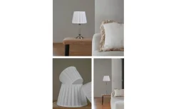 Plisserade Lampskärmar < Hallbergs Linero Lampskärm Plisserad Ø30cm Vit