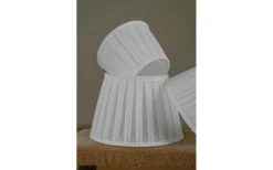 Plisserade Lampskärmar-Hallbergs Linero Lampskärm Plisserad Ø20cm Vit