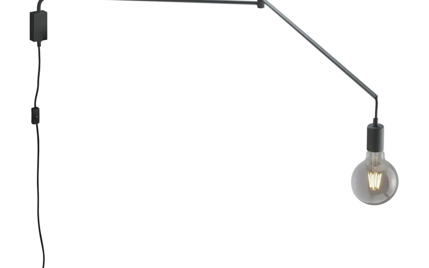 Läslampor-Trio Lighting Line Vägglampa E27 mattsvart