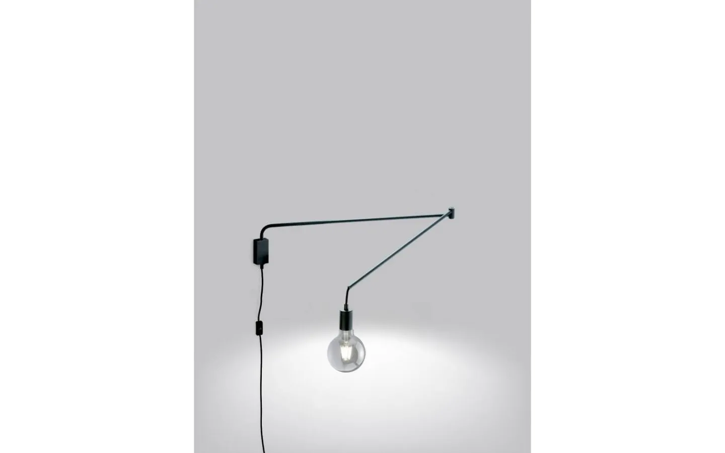 Läslampor-Trio Lighting Line Vägglampa E27 mattsvart