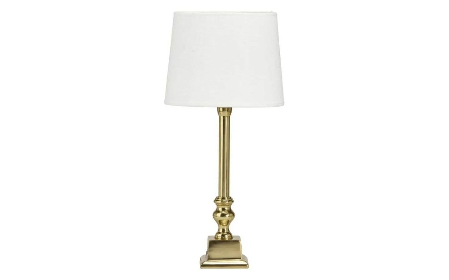 Bordslampor < PR Home Linné Bordslampa 36cm Guld med lampskärm Sofia Offwhite
