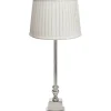 Bordslampor-PR Home Linné Bordslampa 66cm Krom/Offwhite