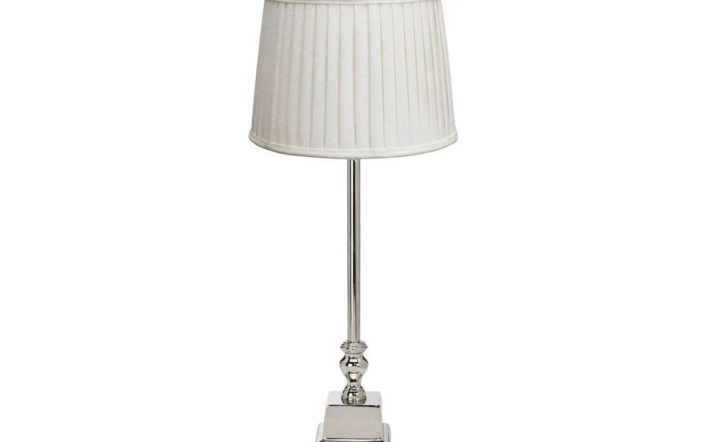 Bordslampor-PR Home Linné Bordslampa 66cm Krom/Offwhite