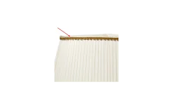 Plisserade Lampskärmar-ArmaturHantverk Linnea Lampskärm med 10mm Rörfäste Ø50cm Beige