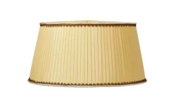 Plisserade Lampskärmar < ArmaturHantverk Linnea Lampskärm med 10mm Rörfäste Ø50cm Gul