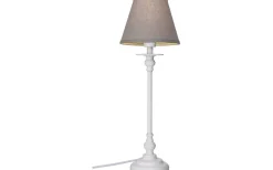Enfärgade Runda Lampskärmar < Cottex Linne Lampskärm Ø14cm Grå