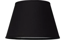 Enfärgade Runda Lampskärmar-Cottex Linne Lampskärm Ø25cm Svart