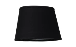 Enfärgade Runda Lampskärmar < Cottex Linne Lampskärm Ø21cm Svart