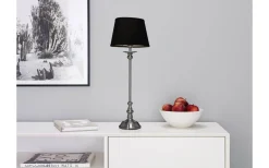 Enfärgade Runda Lampskärmar < Cottex Linne Lampskärm Ø21cm Svart