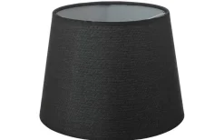 Enfärgade Runda Lampskärmar < Oriva Linne Lampskärm Ø20cm Svart