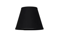 Enfärgade Runda Lampskärmar-Cottex Linne Lampskärm Ø14cm Svart