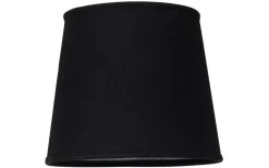 Enfärgade Runda Lampskärmar < Cottex Linne Lampskärm Ø20cm Svart