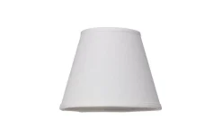 Enfärgade Runda Lampskärmar < Cottex Linne Lampskärm Ø14cm Vit