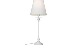 Enfärgade Runda Lampskärmar < Cottex Linne Lampskärm Ø17cm Vit