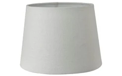 Enfärgade Runda Lampskärmar-Oriva Linne Lampskärm Ø25cm Vit