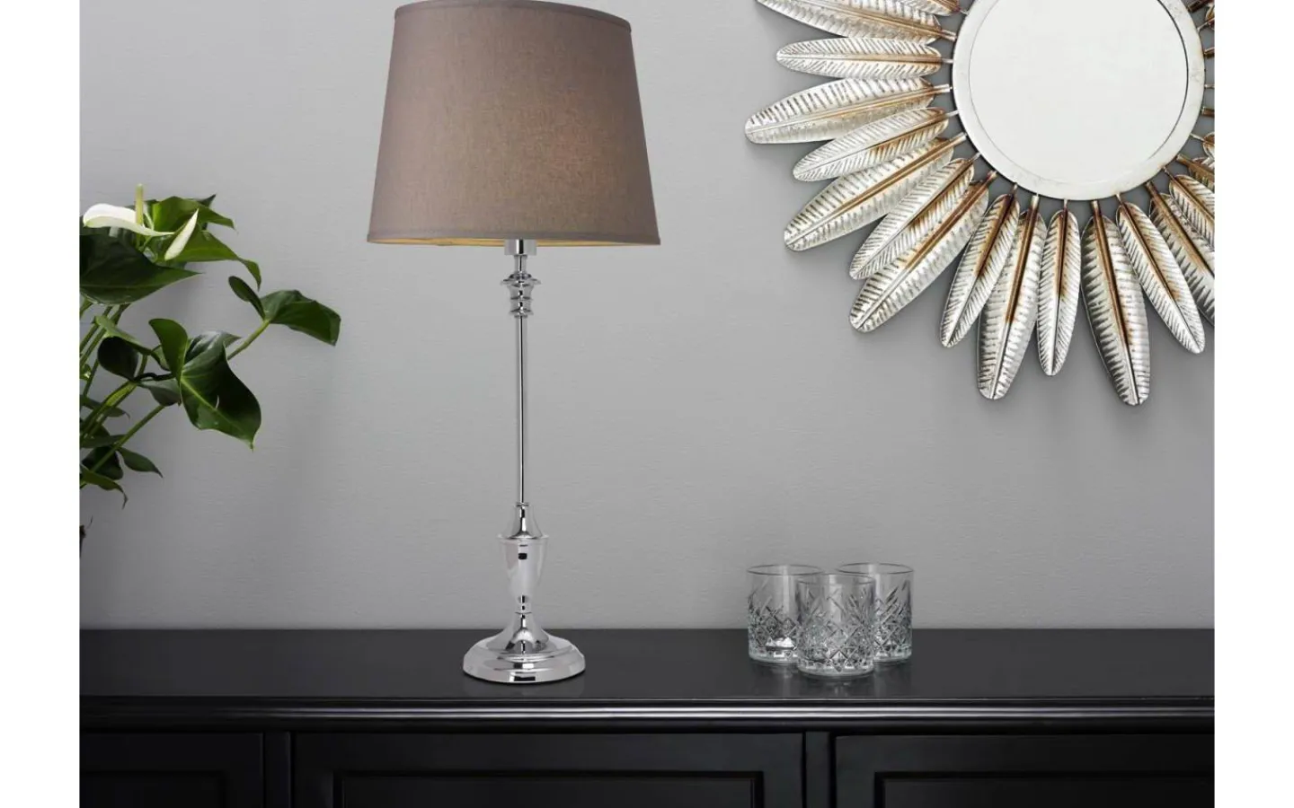 Ovala Lampskärmar < Cottex Linne Lampskärm Oval 32cm Grå