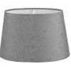 Ovala Lampskärmar < Oriva Linne Lampskärm Oval 28cm Grå