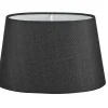 Ovala Lampskärmar < Oriva Linne Lampskärm Oval 28cm Svart