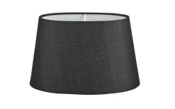Ovala Lampskärmar < Oriva Linne Lampskärm Oval 28cm Svart