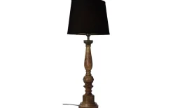 Ovala Lampskärmar-Cottex Linne Lampskärm Oval 32cm Svart