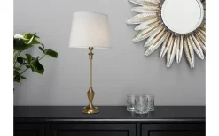 Ovala Lampskärmar < Cottex Linne Lampskärm Oval 32cm Vit