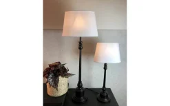 Ovala Lampskärmar-Oriva Linne Lampskärm Oval 28cm Vit