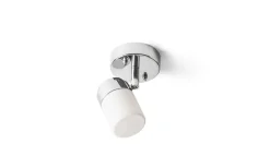 Badrumslampor Vägg-Rendl Linn I Vägglampa Krom/Opal IP44