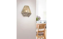 Lampetter-Reality Lira Vägglampa LED ljusbrun uppladdningsbar