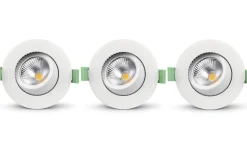 Infällda Spotlights Utomhus|230V Led Spotlights-Llitt Lisa 230V Spotlight 3000K 5,5W 3-pack Vit IP65