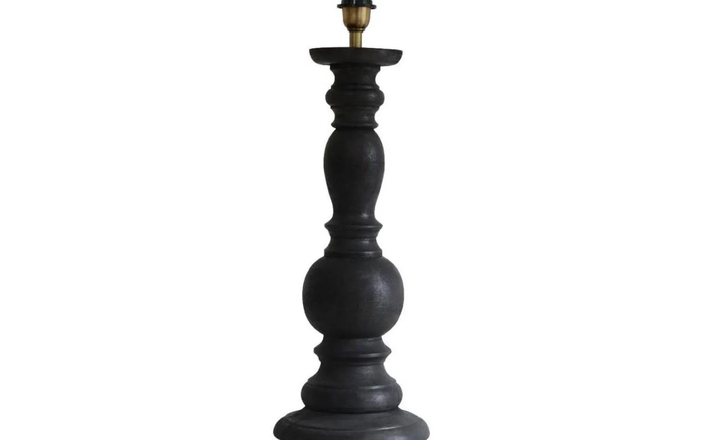 Lampfötter < Hallbergs Liverpool Lampfot 59cm Antik Svart