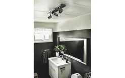 Badrumslampor Tak-Aneta Livorno Takspotlight 65cm Krom IP44